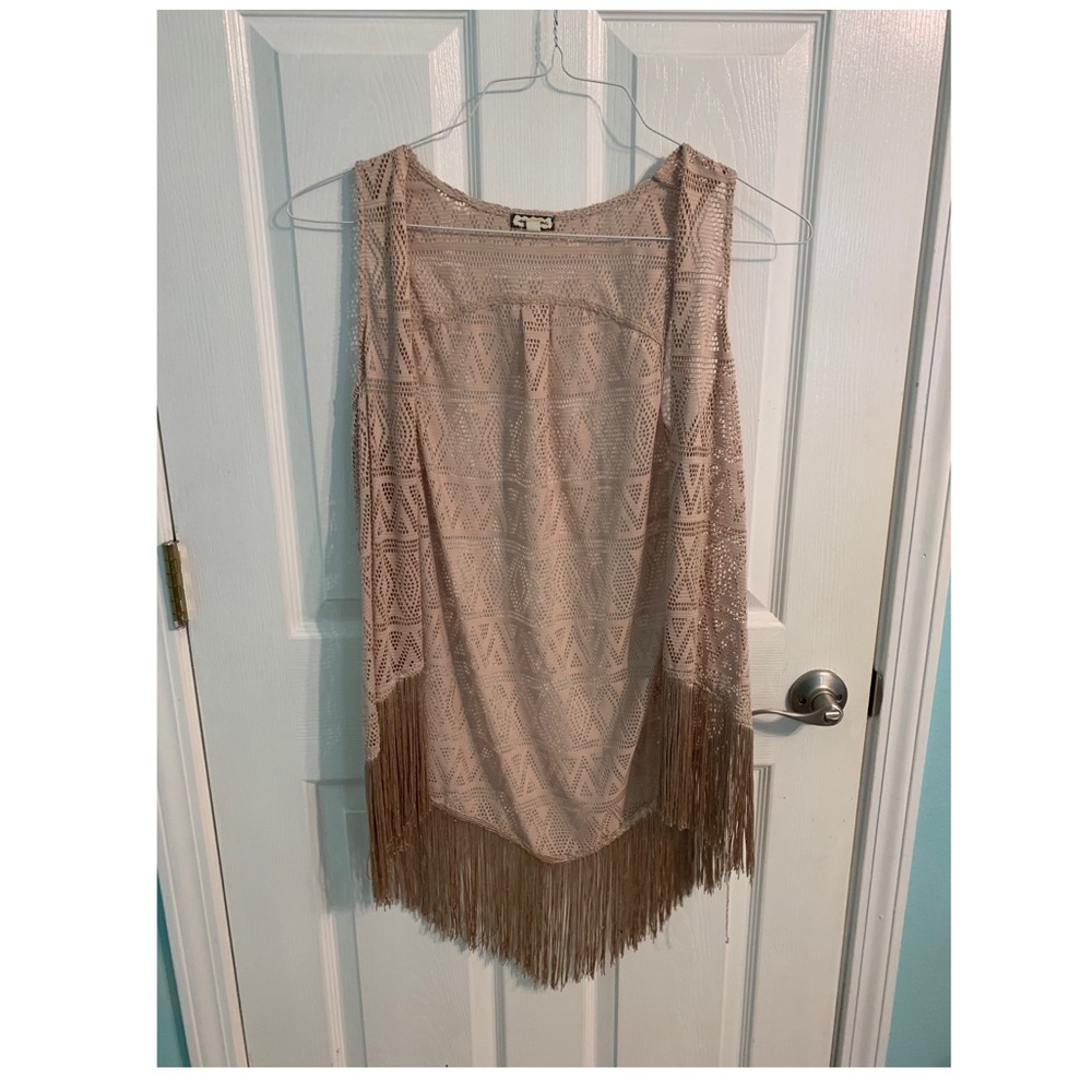 Tan aztec eyeshadow brand tank cardigan